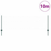 Vidaxl zeshoekig gaasgek met palen 10 x 0,8 m pvc-coated staal groen - afbeelding 3