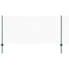 Vidaxl hek met paal groen 1 x 10 m staal en pvc