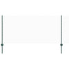 Vidaxl hek met paal groen 1 x 10 m staal en pvc