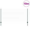 Vidaxl hek met paal groen 1,2 x 10 m staal en pvc