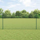 Vidaxl zeshoekig gaasgek met palen 25 x 1,2 m pvc-coated staal groen