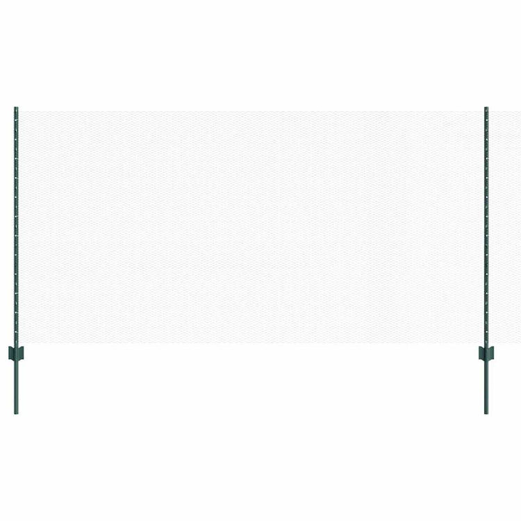 Vidaxl zeshoekig gaasgek met palen 25 x 1,2 m pvc-coated staal groen