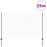 Vidaxl zeshoekig gaasgek met palen 25 x 1,5 m pvc-coated staal groen - afbeelding 3