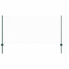 Vidaxl hek met paal groen 1 x 50 m staal en pvc