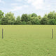 Vidaxl zeshoekig gaasgek met palen 10 x 0,4 m pvc-coated staal grijs