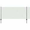 Vidaxl hek met paal grijs 1 x 10 m staal en pvc
