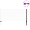 Vidaxl hek met paal grijs 1 x 10 m staal en pvc