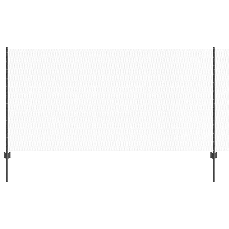 Vidaxl zeshoekig gaasgek met palen 10 x 1,2 m pvc-coated staal grijs