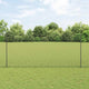 Vidaxl zeshoekig gaasgek met palen 10 x 1,4 m pvc-coated staal grijs