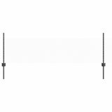 Vidaxl hek met paal grijs 0,5 x 25 m staal - afbeelding 2