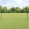 Vidaxl hek met paal grijs 0,5 x 25 m staal