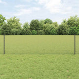 Vidaxl zeshoekig gaasgek met palen 25 x 0,6 m pvc-coated staal grijs - afbeelding 1