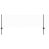 Vidaxl hek met paal grijs 0,6 x 25 m staal en pvc