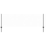 Vidaxl zeshoekig gaasgek met palen 25 x 0,8 m pvc-coated staal grijs - afbeelding 2