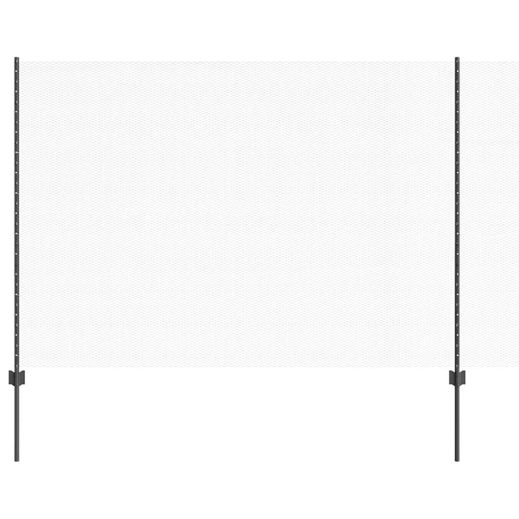 Vidaxl hek met paal grijs 1,5 x 25 m staal