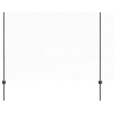 Vidaxl zeshoekig gaasgek met palen 25 x 1,5 m pvc-coated staal grijs - afbeelding 2