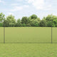 Vidaxl zeshoekig gaasgek met palen 25 x 1,6 m pvc-coated staal grijs