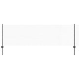 Vidaxl zeshoekig gaasgek met palen 50 x 0,8 m pvc-coated staal grijs - afbeelding 2
