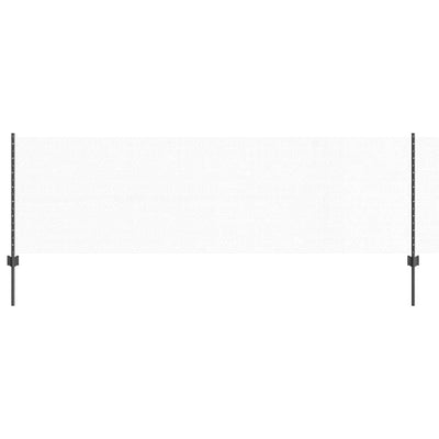 Vidaxl zeshoekig gaasgek met palen 50 x 0,8 m pvc-coated staal grijs