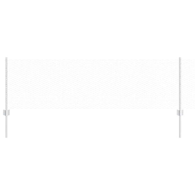 Vidaxl hek met paal zilver 0,6 x 10 m staal