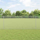 Vidaxl zeshoekig gaasgek met palen 10 x 1 m gegalvaniseerd staal mesh
