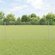 Vidaxl zeshoekig gaasgek met palen 10 x 1 m gegalvaniseerd staal mesh