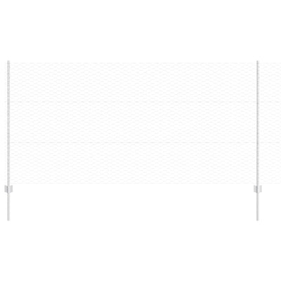 Vidaxl hek met paal zilver 1,2 x 10 m staal