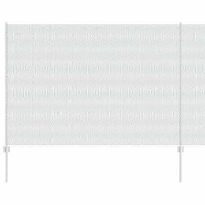 Vidaxl hek met paal zilver 1,5 x 10 m staal