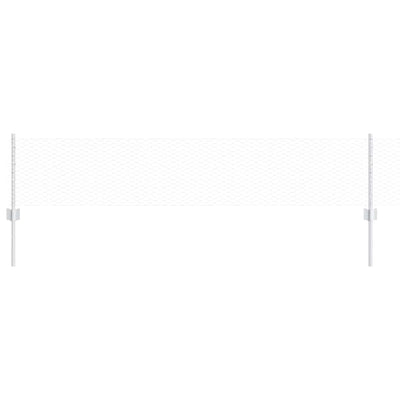 Vidaxl hek met paal zilver 0,4 x 25 m staal