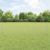 Vidaxl hek met paal zilver 0,5 x 25 m staal