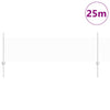Vidaxl hek met paal zilver 0,5 x 25 m staal