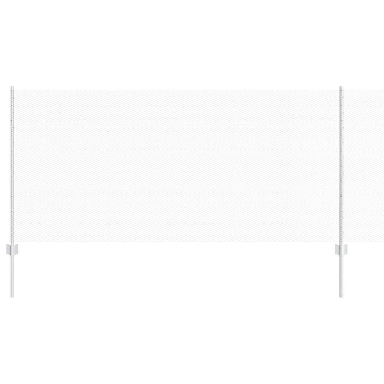 Vidaxl hek met paal zilver 1 x 25 m staal