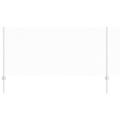 Vidaxl hek met paal zilver 1 x 25 m staal