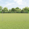 Vidaxl hek met paal zilver 1 x 25 m staal
