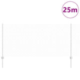 Vidaxl zeshoekig gaasgek met palen 25 x 1 m gegalvaniseerd staal mesh - afbeelding 3