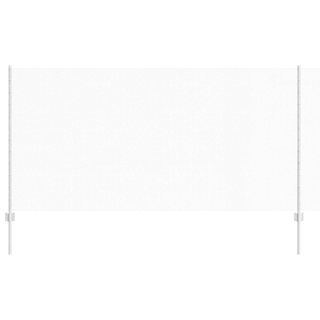 Vidaxl hek met paal zilver 1,2 x 25 m staal