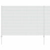 Vidaxl hek met paal zilver 1,5 x 25 m staal