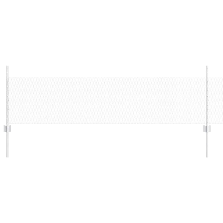 Vidaxl hek met paal zilver 0,5 x 50 m staal