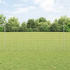 Vidaxl hek met paal zilver 1,2 x 25 m staal