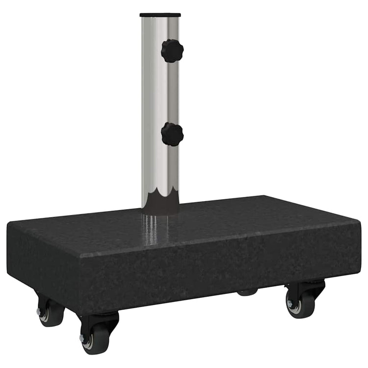 Vidaxl parasolvoet 25 kg zwart graniet rechthoekig