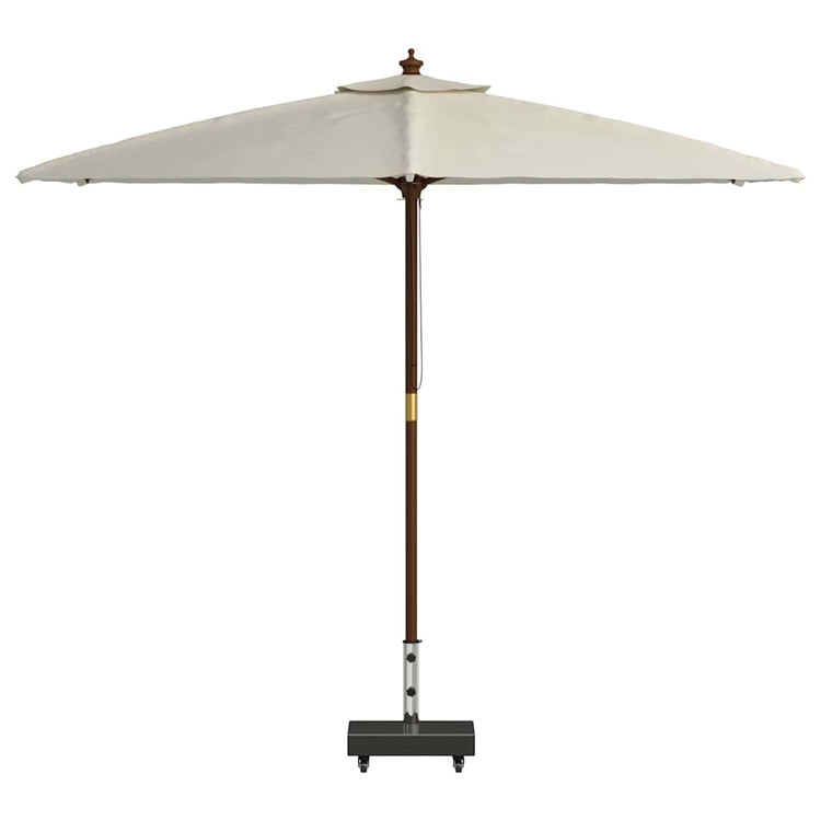 Vidaxl parasolvoet 25 kg zwart graniet rechthoekig