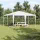 Vidaxl partytent wit 400 x 400 x 266 cm polyethyleen en staal