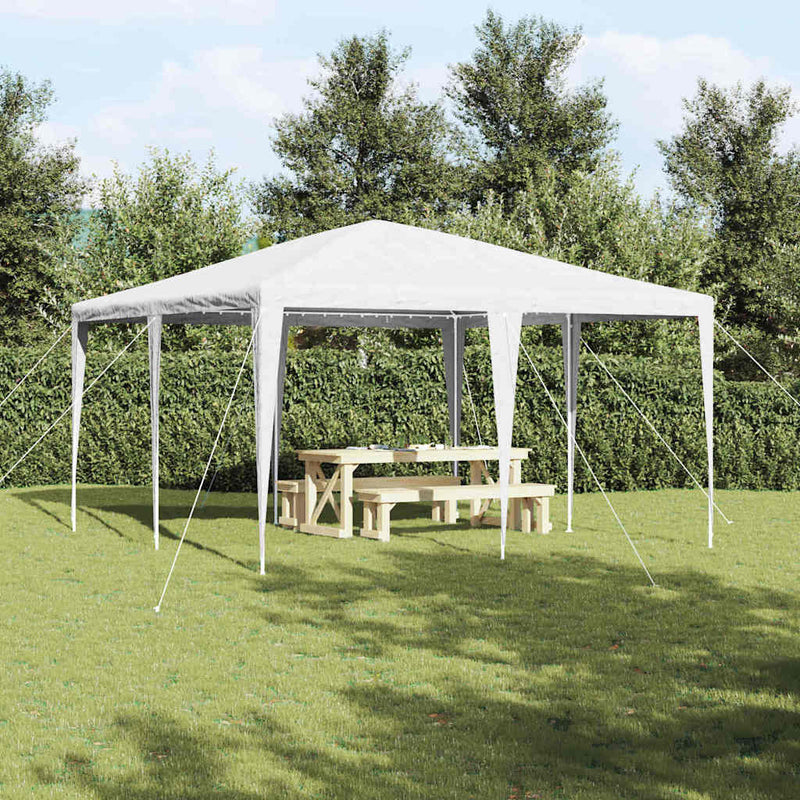 Vidaxl partytent wit 400 x 400 x 266 cm polyethyleen en staal