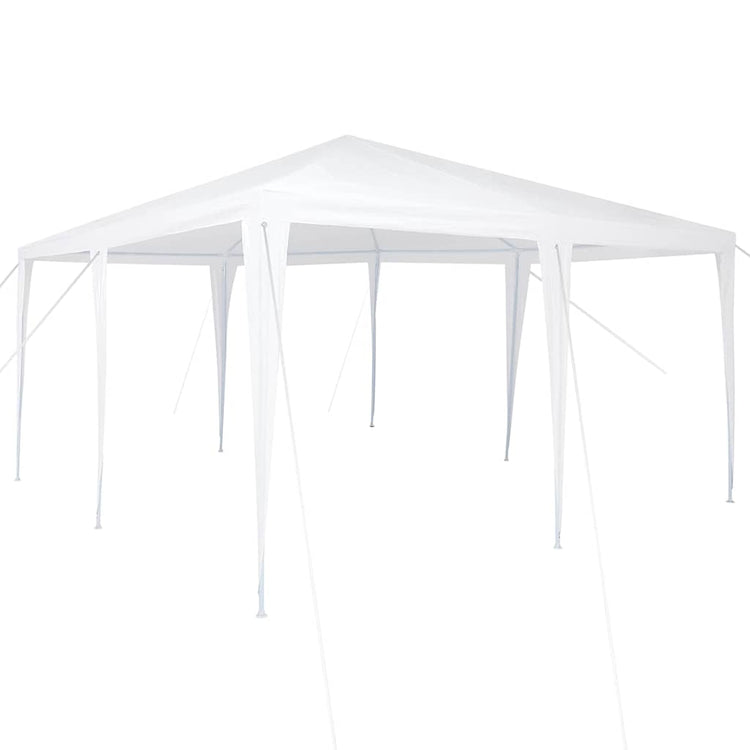 Vidaxl partytent wit 400 x 400 x 266 cm polyethyleen en staal