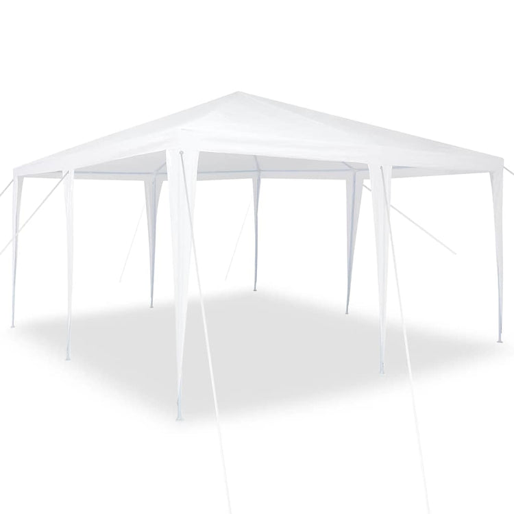 Vidaxl partytent wit 400 x 400 x 266 cm polyethyleen en staal