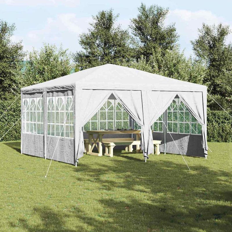 Vidaxl partytent wit 400 x 400 x 266 cm polyetheen