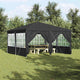 Vidaxl partytent antraciet 400 x 400 x 266 cm polyetheen