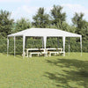 Vidaxl partytent wit 600 x 400 x 266 cm polyethyleen en staal