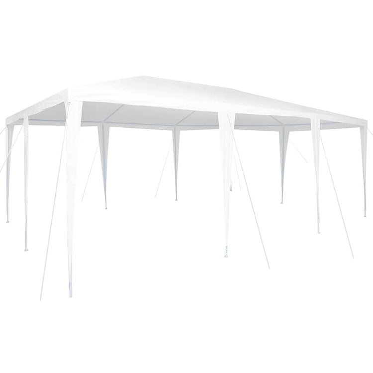 Vidaxl partytent wit 600 x 400 x 266 cm polyethyleen en staal
