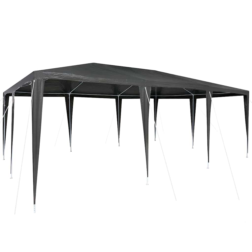 Vidaxl partytent antraciet 600 x 400 x 266 cm polyethyleen en staal